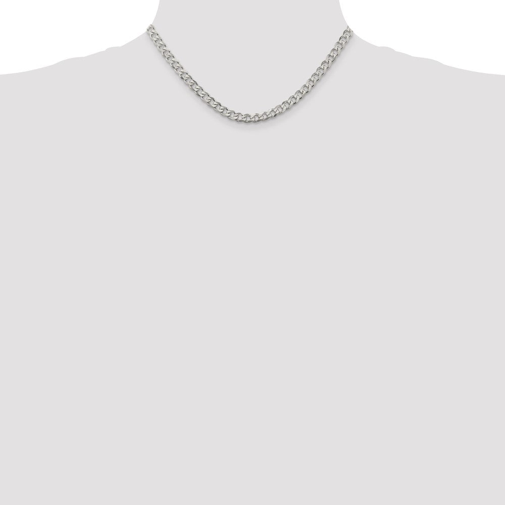 Sterling Silver 5.7mm Curb Chain 16 Inches
