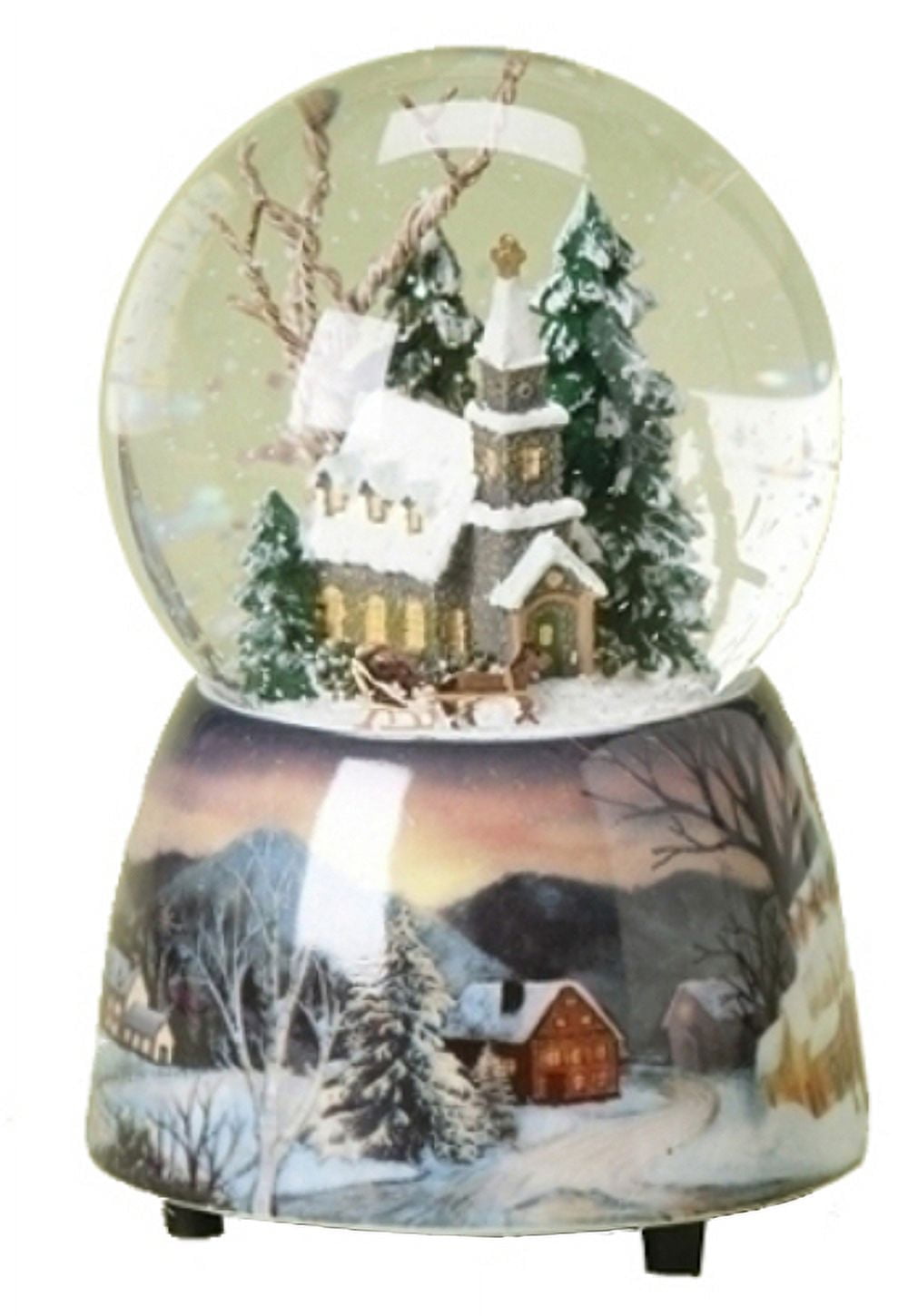 5" Musical Church Waterglobe