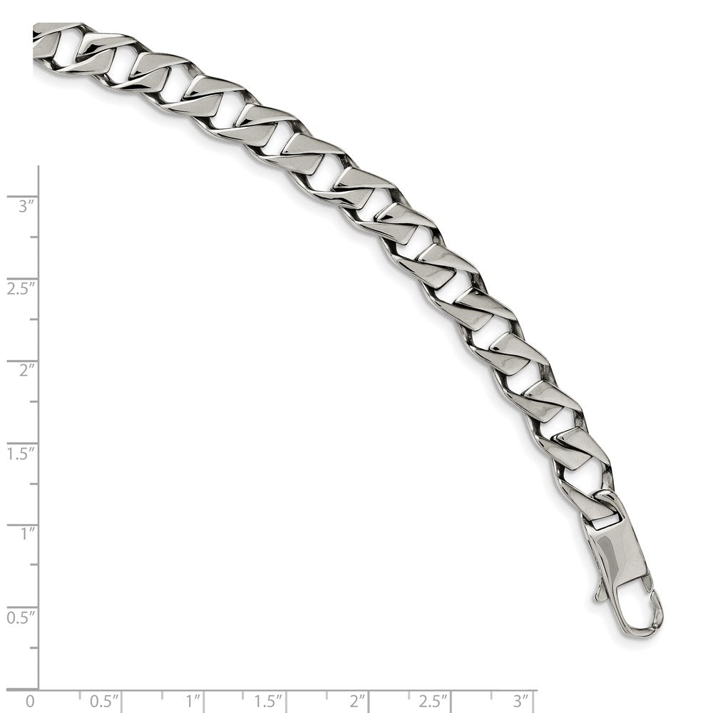 Stainless Steel Polished Fancy Link 8.5in Bracelet 8.5 inches