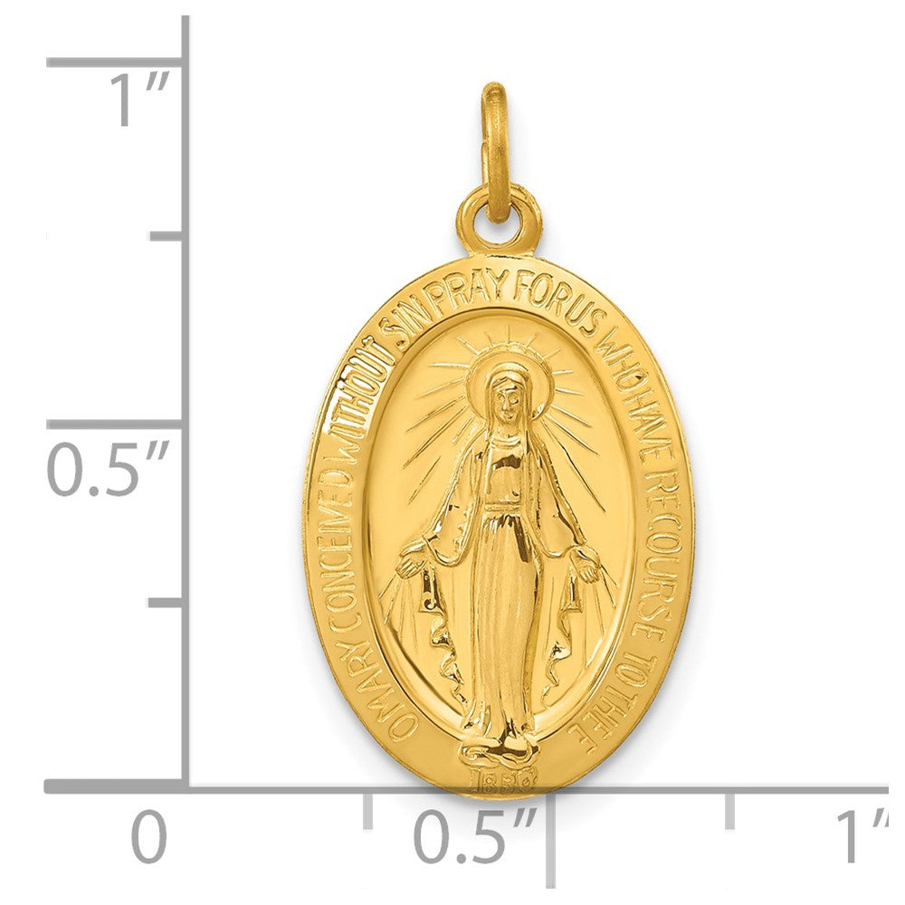 Sterling Silver & 24k Gold -plated Miraculous Medal