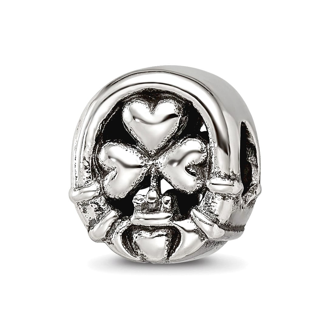 Sterling Silver Reflections Three Leaf Clover Bead