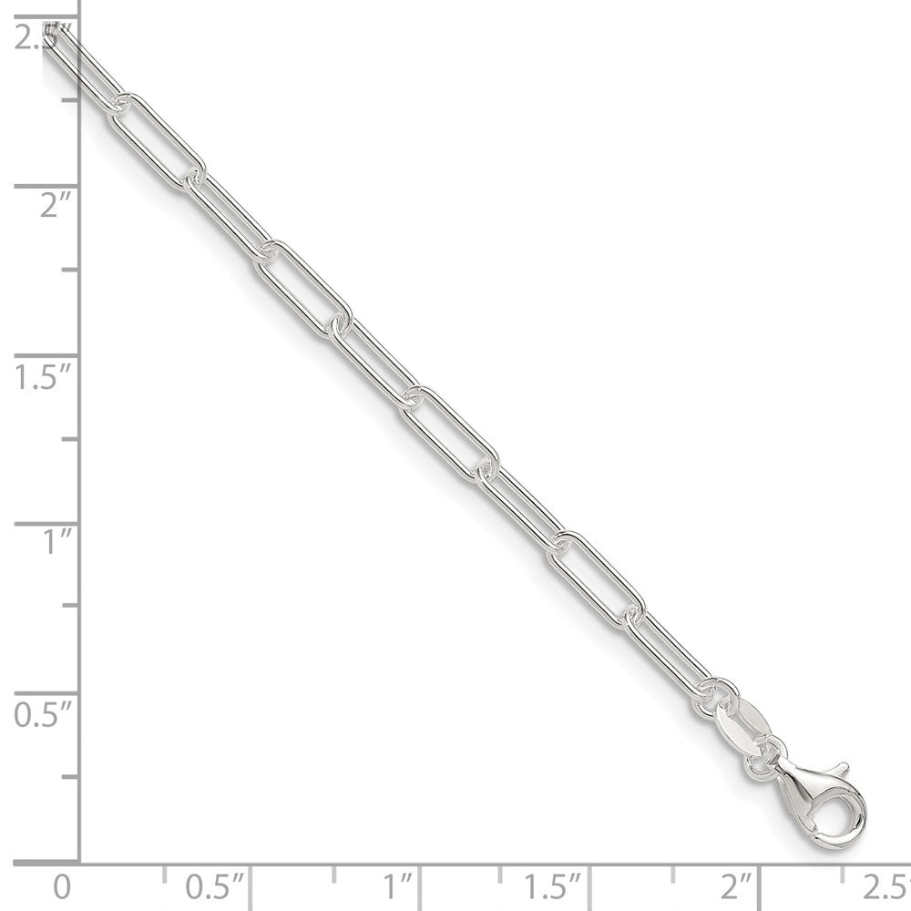 Sterling Silver Polished 3.15mm Paperclip Chain