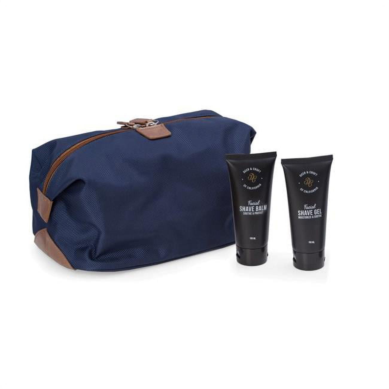Blue Travel Set - Facial Cleanser, Shave Gel and Balm