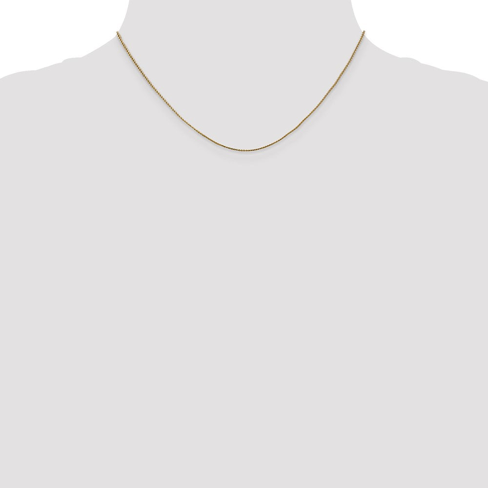 14K Rose Gold .8mm Spiga Chain