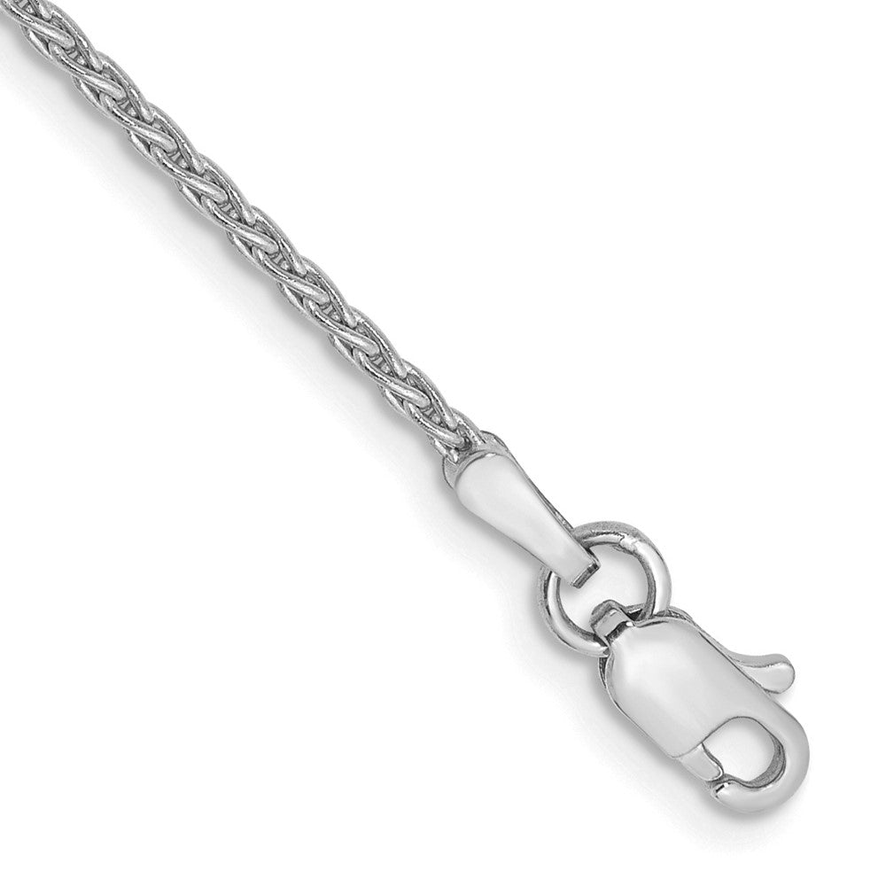 14K White Gold 8 inch 1.5mm Parisian Wheat with Lobster Clasp Bracelet