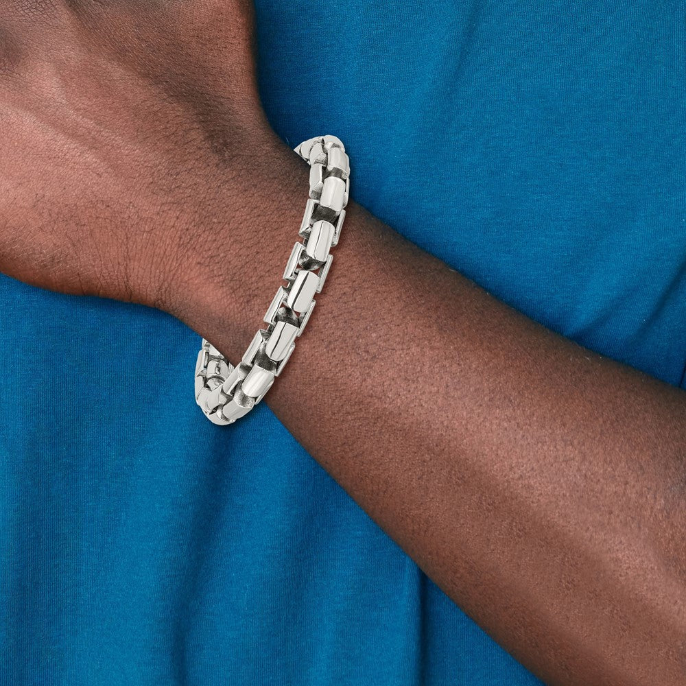 Stainless Steel Polished 8.5in Bracelet 8.5 inches