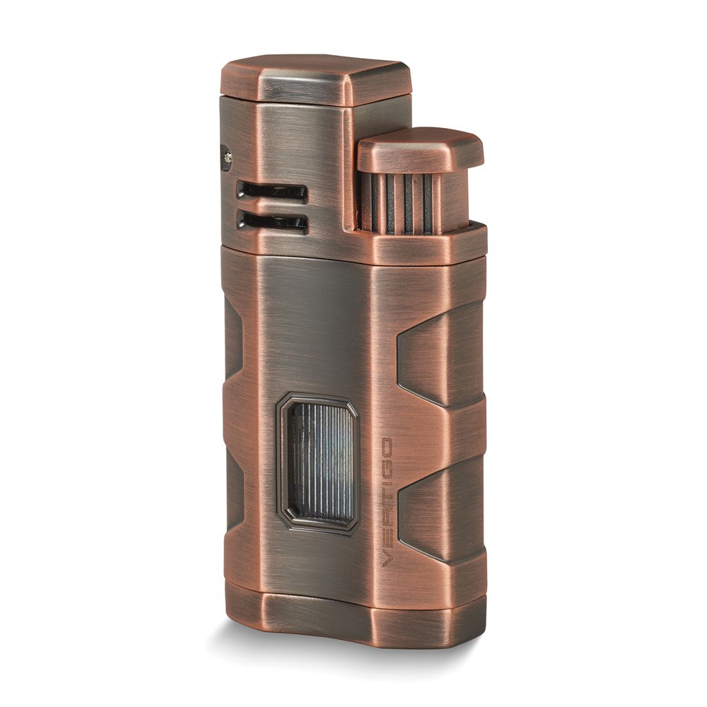 Vertigo Envoy Copper Triple Torch Flame with Fold Out Punch Cigar Rest