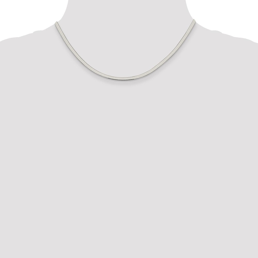 Sterling Silver 3mm Magic Herringbone Chain 16 Inches