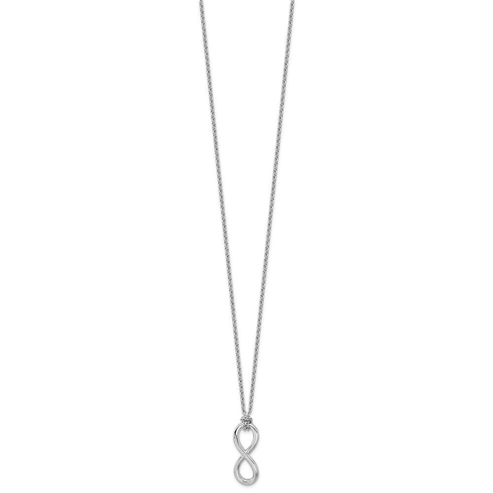 Sterling Silver Infinity Pendant Necklace
