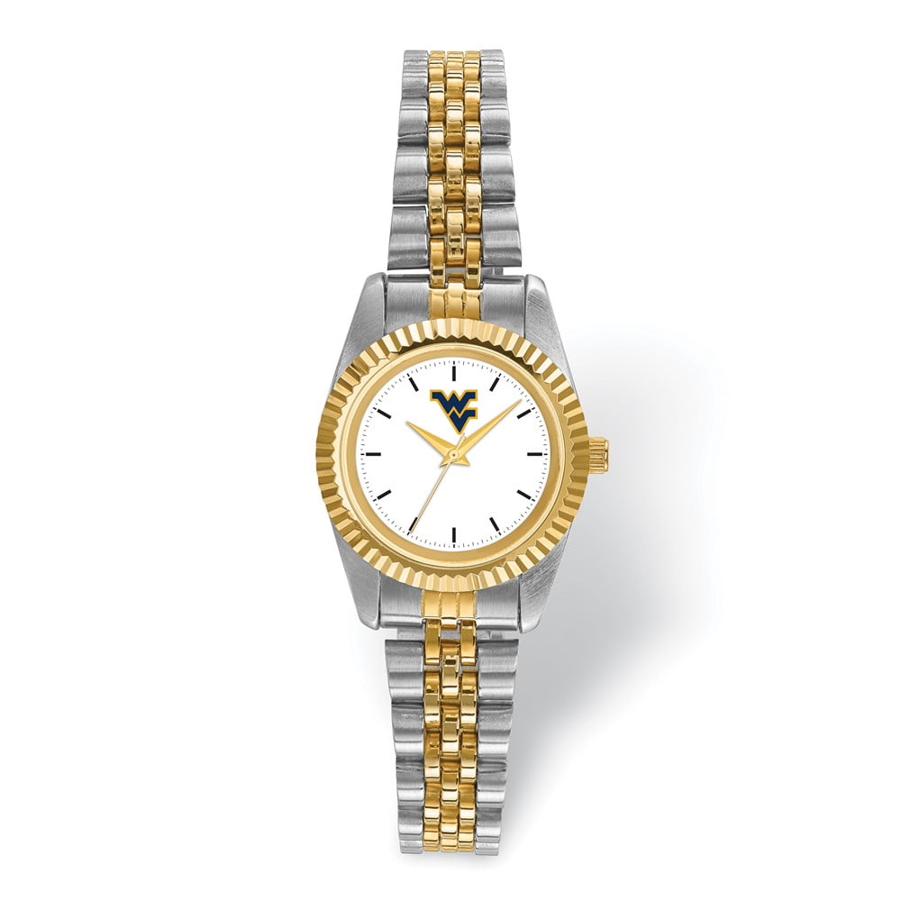 LogoArt West Virginia University Pro Two-tone Ladies Quartz Watch QWVU167