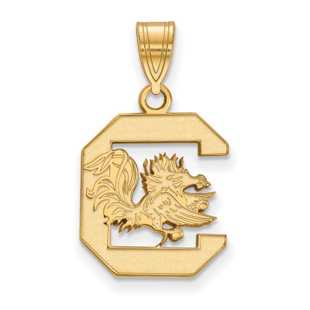 14k Gold LogoArt University of South Carolina Medium Pendant Q4Y003USO
