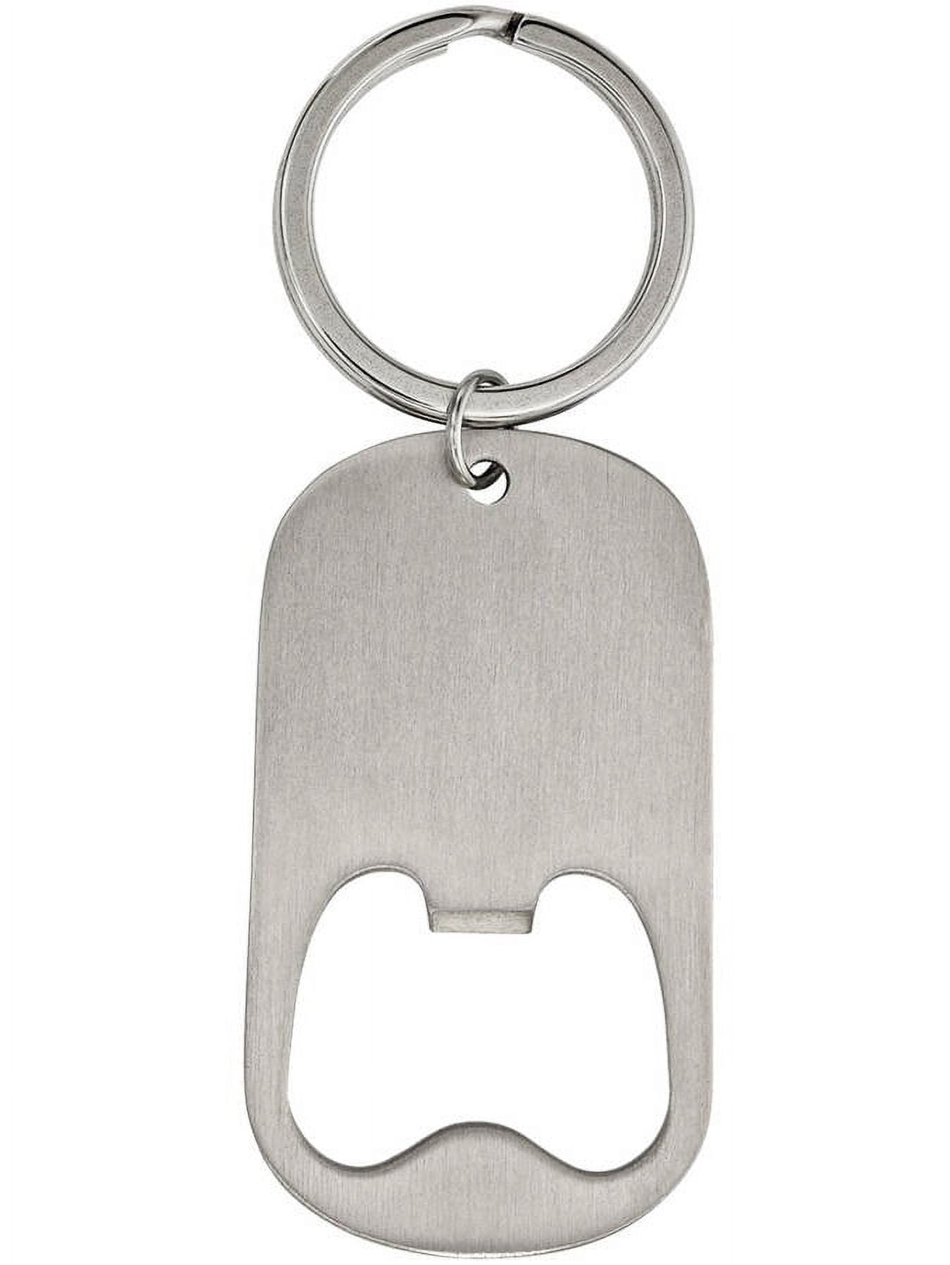 Primal Steel Stainless Steel Brushed Functional Bottle Opener Key Chain
