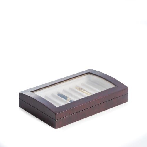Lacquered Carbon Fiber Look 5-Watch Case - 12.25W x 3.85H in.