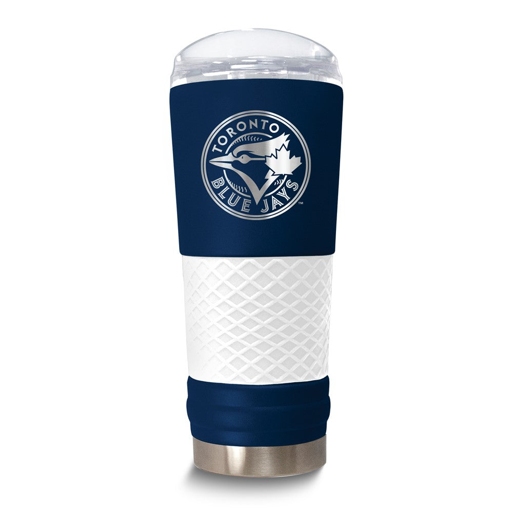 MLB Toronto Blue Jays Stainless Steel Silicone Grip 24 oz. Draft Tumbler with Lid