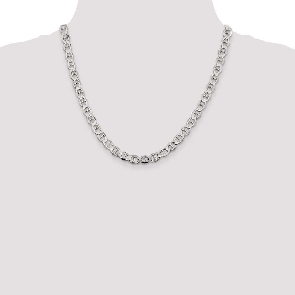 Sterling Silver 8.9mm Flat Anchor Chain 20 Inches