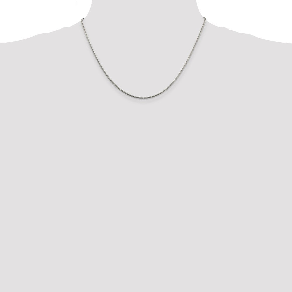 Sterling Silver 1.5mm Snake Chain 18 Inches