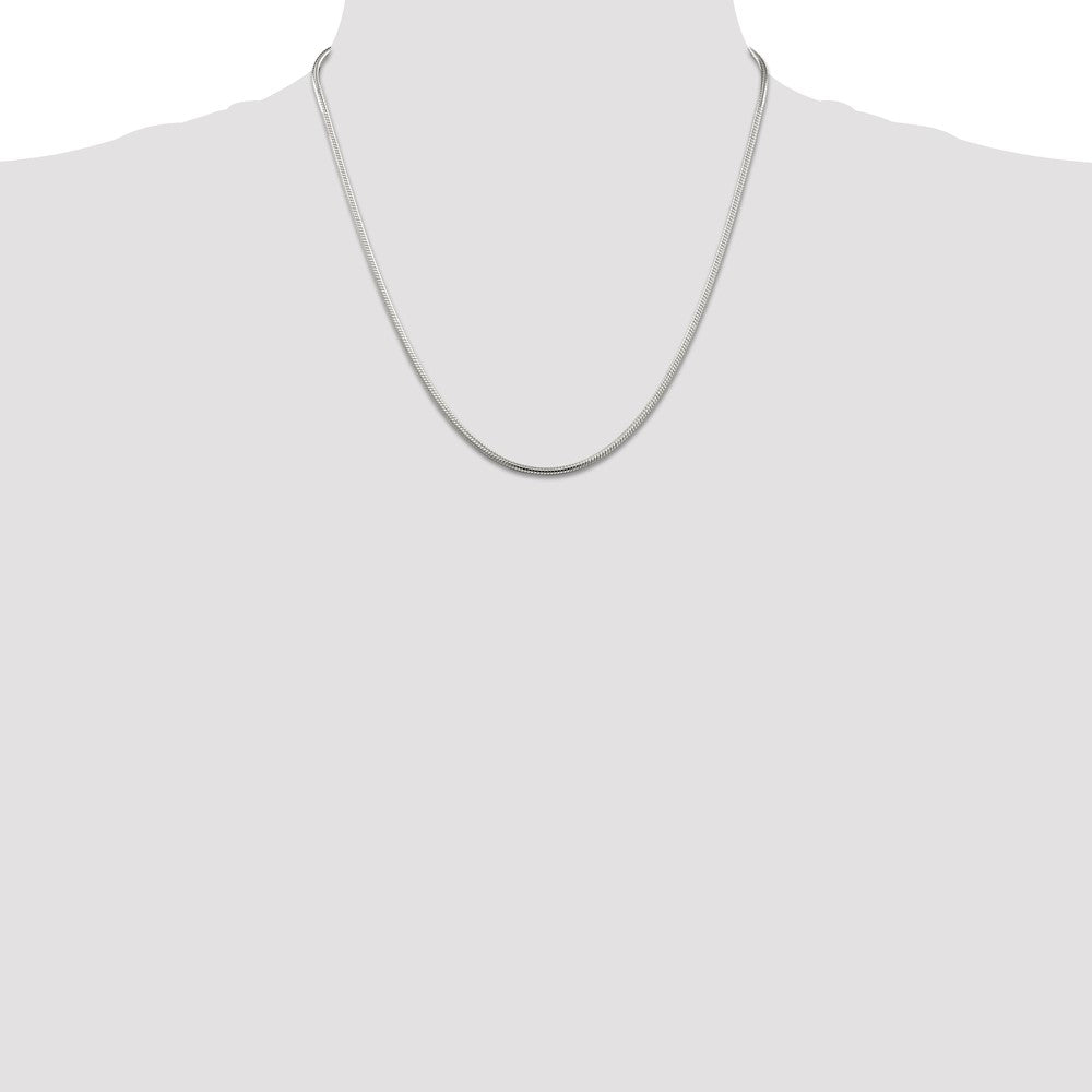 Sterling Silver 2mm Snake Chain 20 Inches