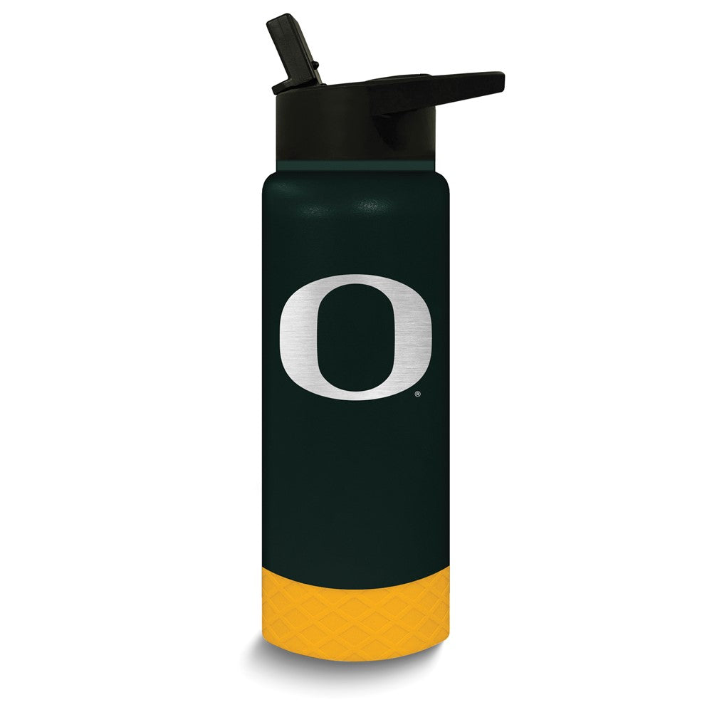 Collegiate University of Oregon Stainless Steel Silicone Grip 24 oz. Water Bottle