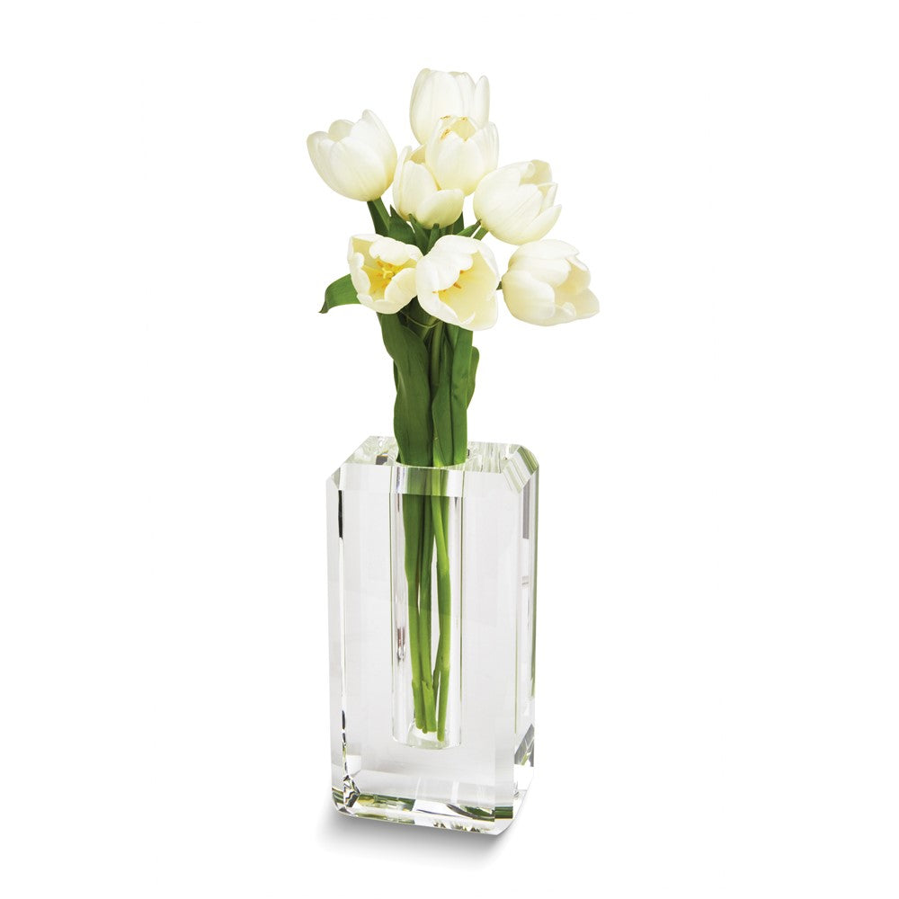 Hexagon Edge Large Crystal Vase