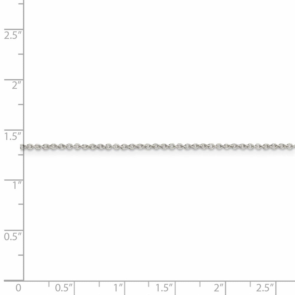 Sterling Silver 1.25mm Cable Chain