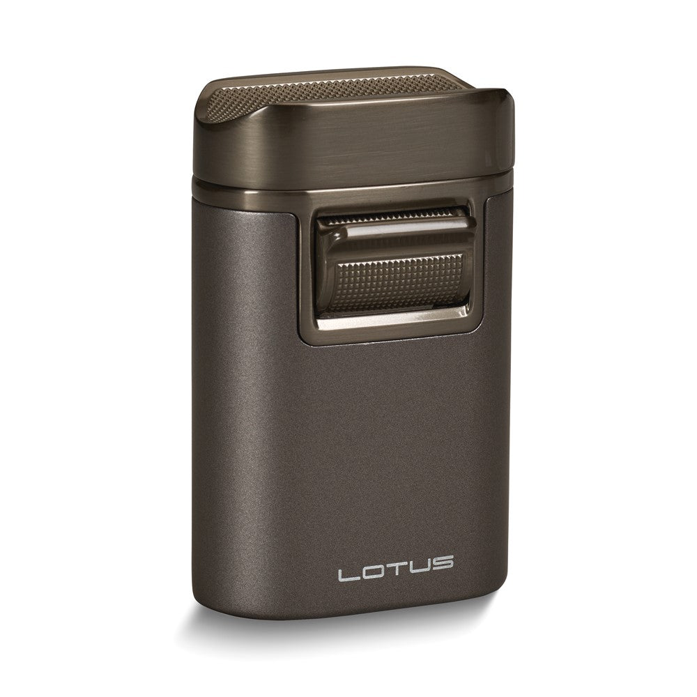 Lotus T7 Brawn Gunmetal Table Lighter with Cigar Rest
