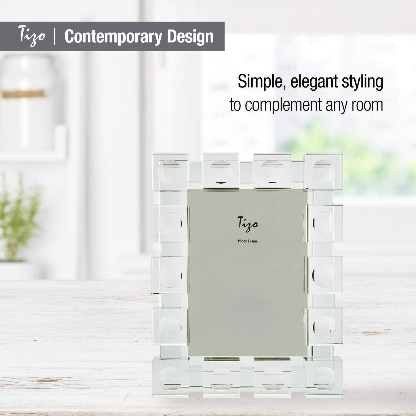 Crystal Glass 4x6 Cube Frame QGM22505