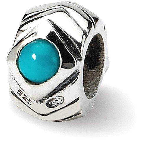 Sterling Silver Reflections Turquoise Bead