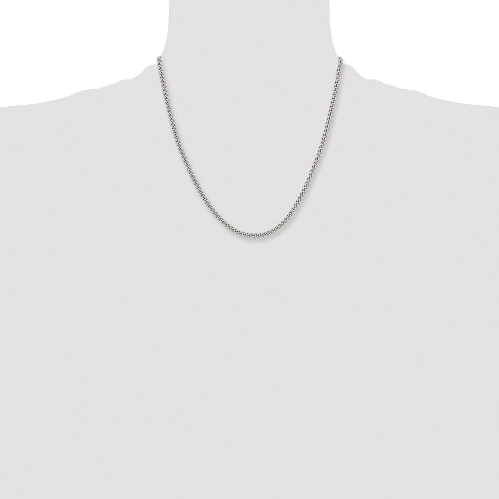 Stainless Steel Polished 4mm 20in Round Curb Chain