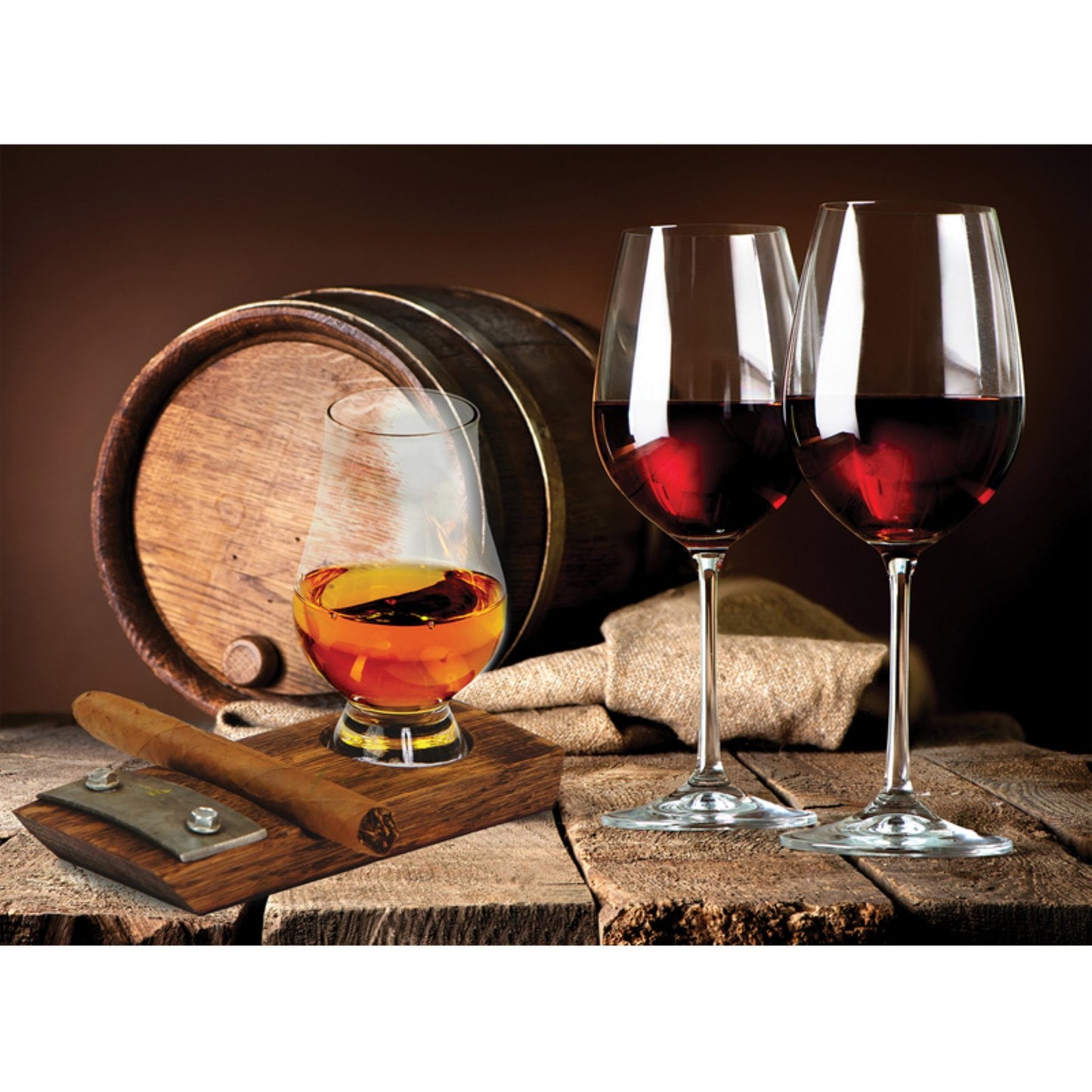 Picnic Plus Glencairn Whiskey and Cigar Coaster