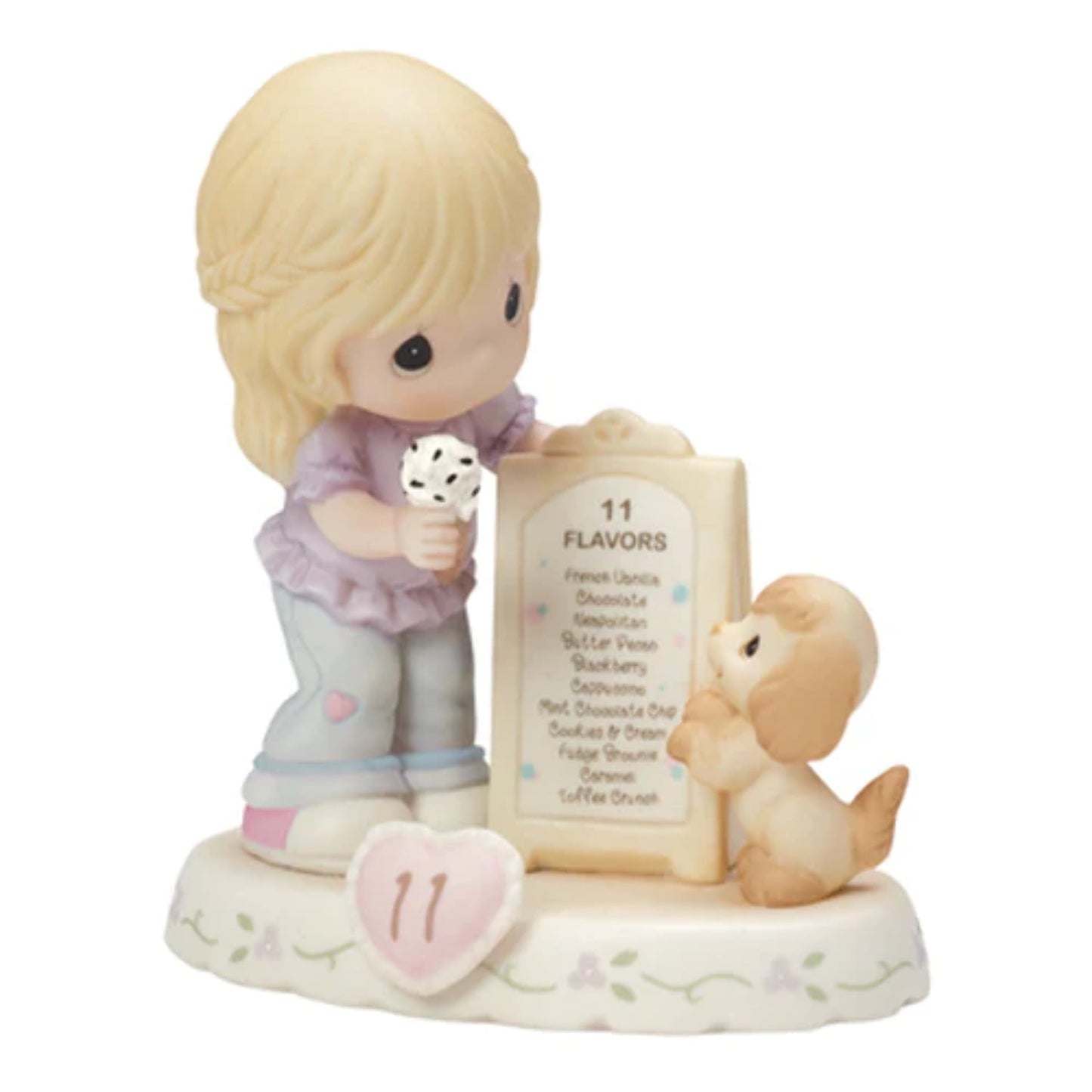 Precious Moments Growing in Grace Age Eleven Blonde Porcelain Figurine