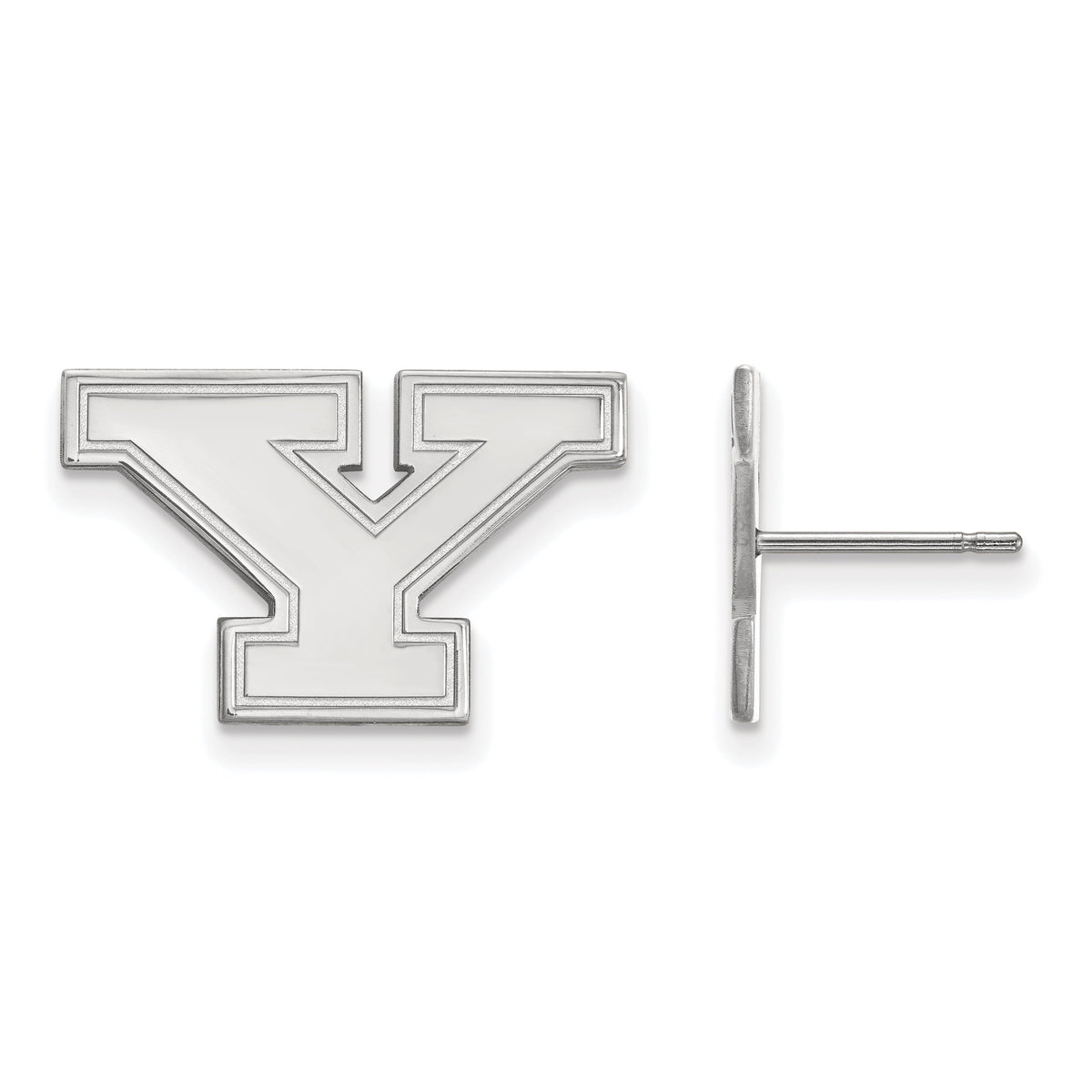 Sterling Silver Official Licensed Collegiate Youngstown State University (YSU) Small Post Earrings
