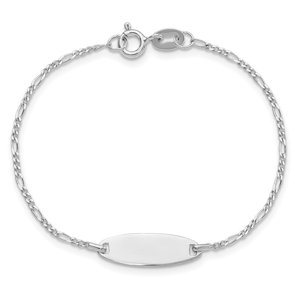 Sterling Silver Polished Childrens 6in ID Bracelet 6 inches