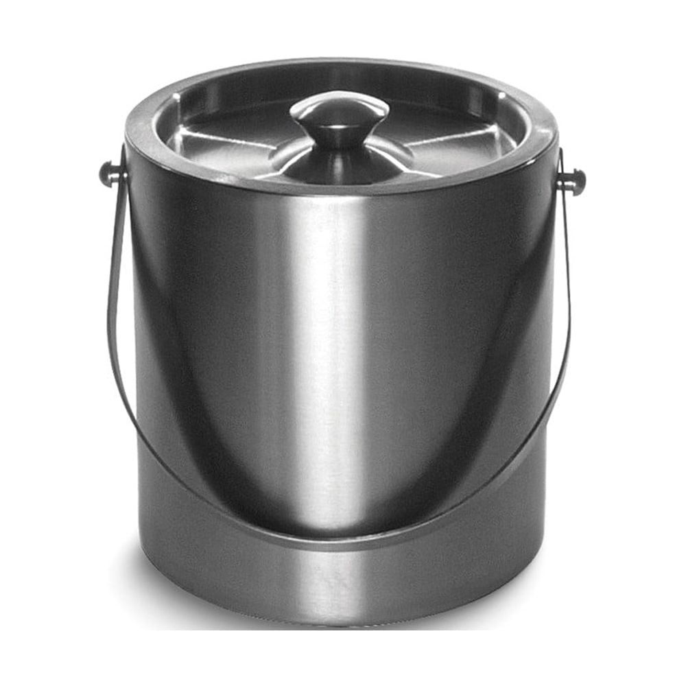 Stainless Steel Doublewall Insulated 3 quart Ice Bucket with Lid Q-GM23704