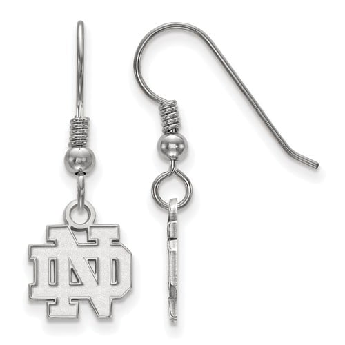 Women's Notre Dame Fighting Irish Sterling Silver XS Dangle Earrings