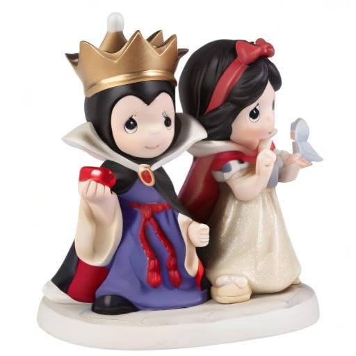 Precious Moments Disney Let Love Prevail Snow White And Evil Queen Hand-painted Porcelain Figurine