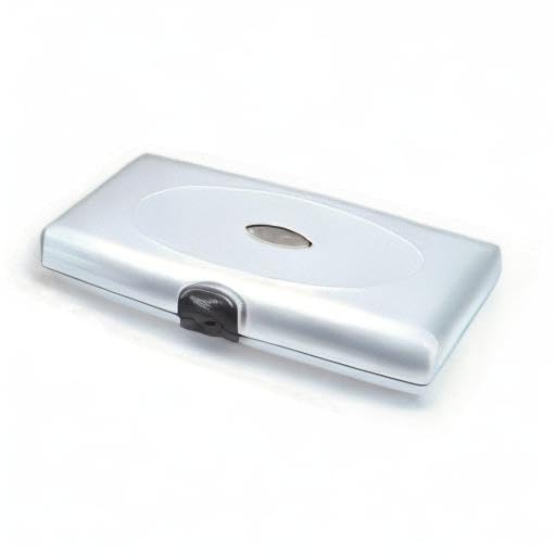 Silver-tone ABS Smartr Large Jewelry Case with Tangle-Free Soft Peg System for Necklaces GM5977