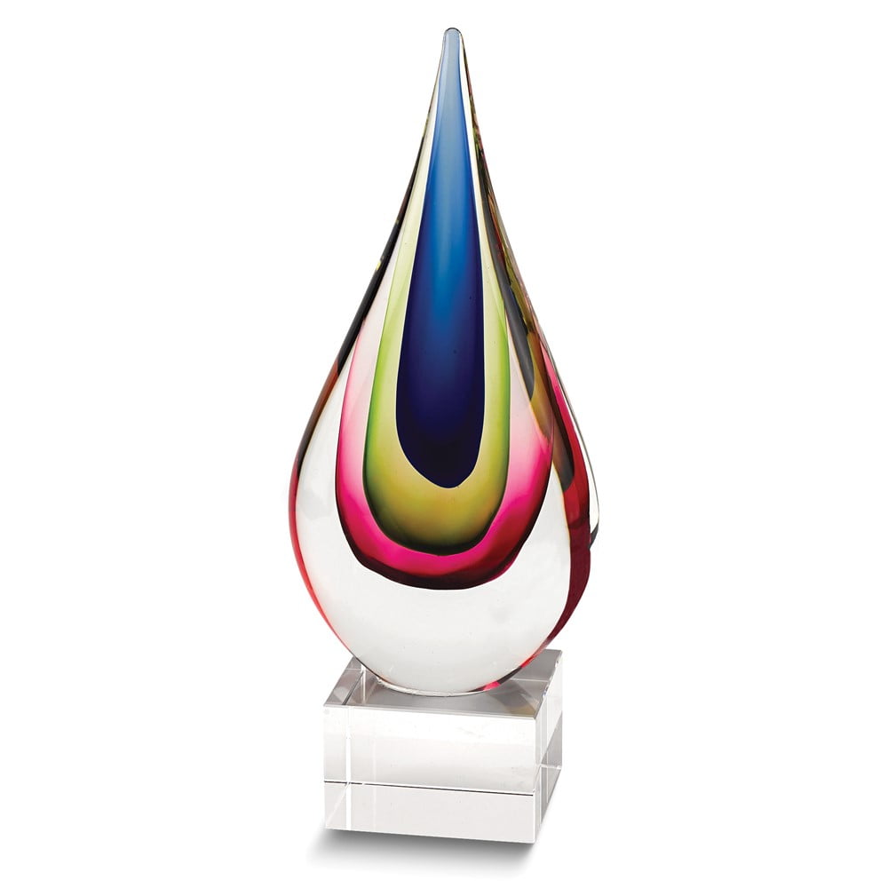 Badash Essence Handcrafted Glass Teardrop on Crystal Base QGM23776