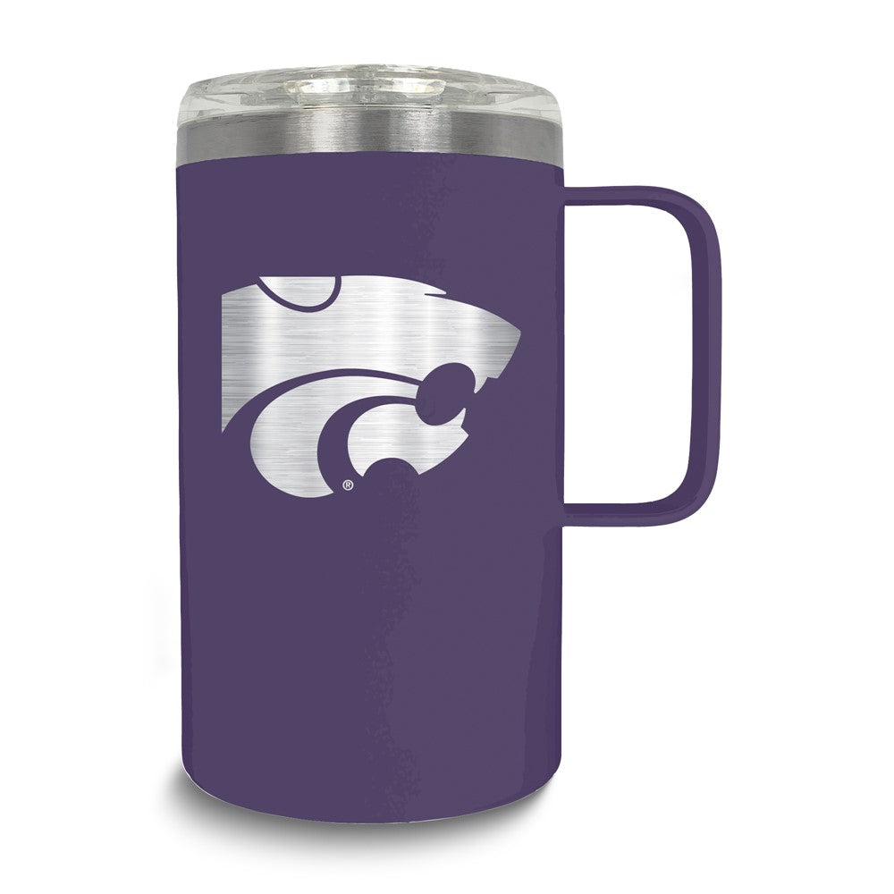 Collegiate Kansas State University Stainless Steel 18 oz. Hustle Mug with Lid