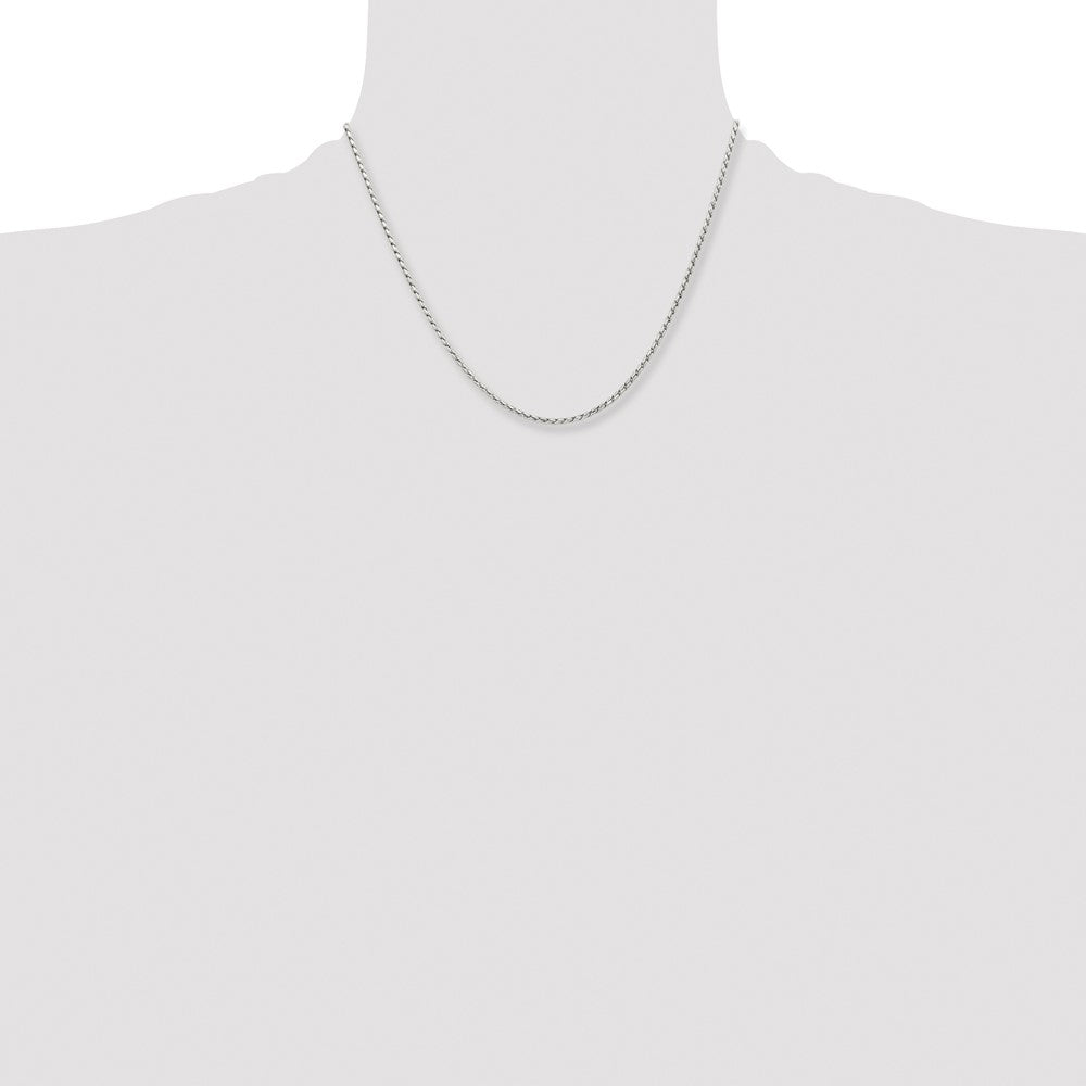 Stainless Steel Polished 2.5mm 18in Fancy Link Chain