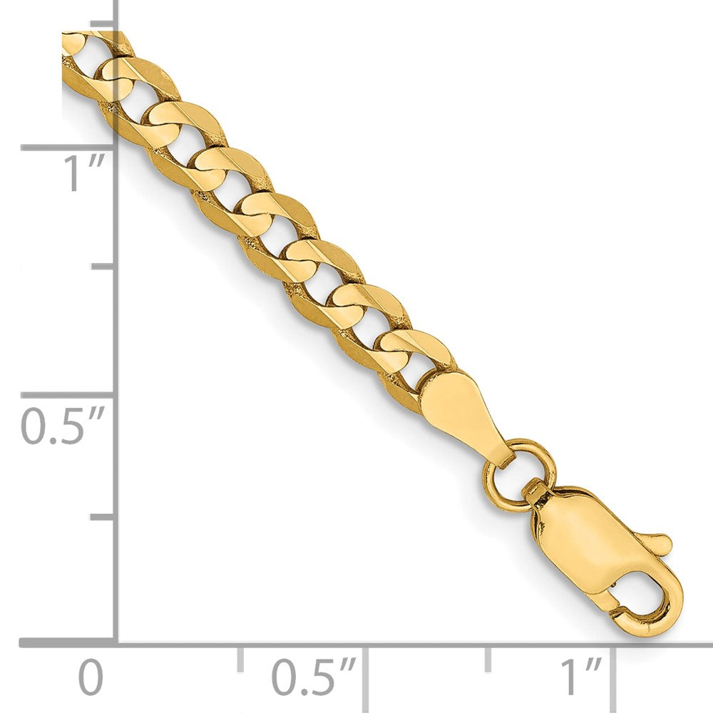 10K 3.8mm Open Concave Curb Chain 10K