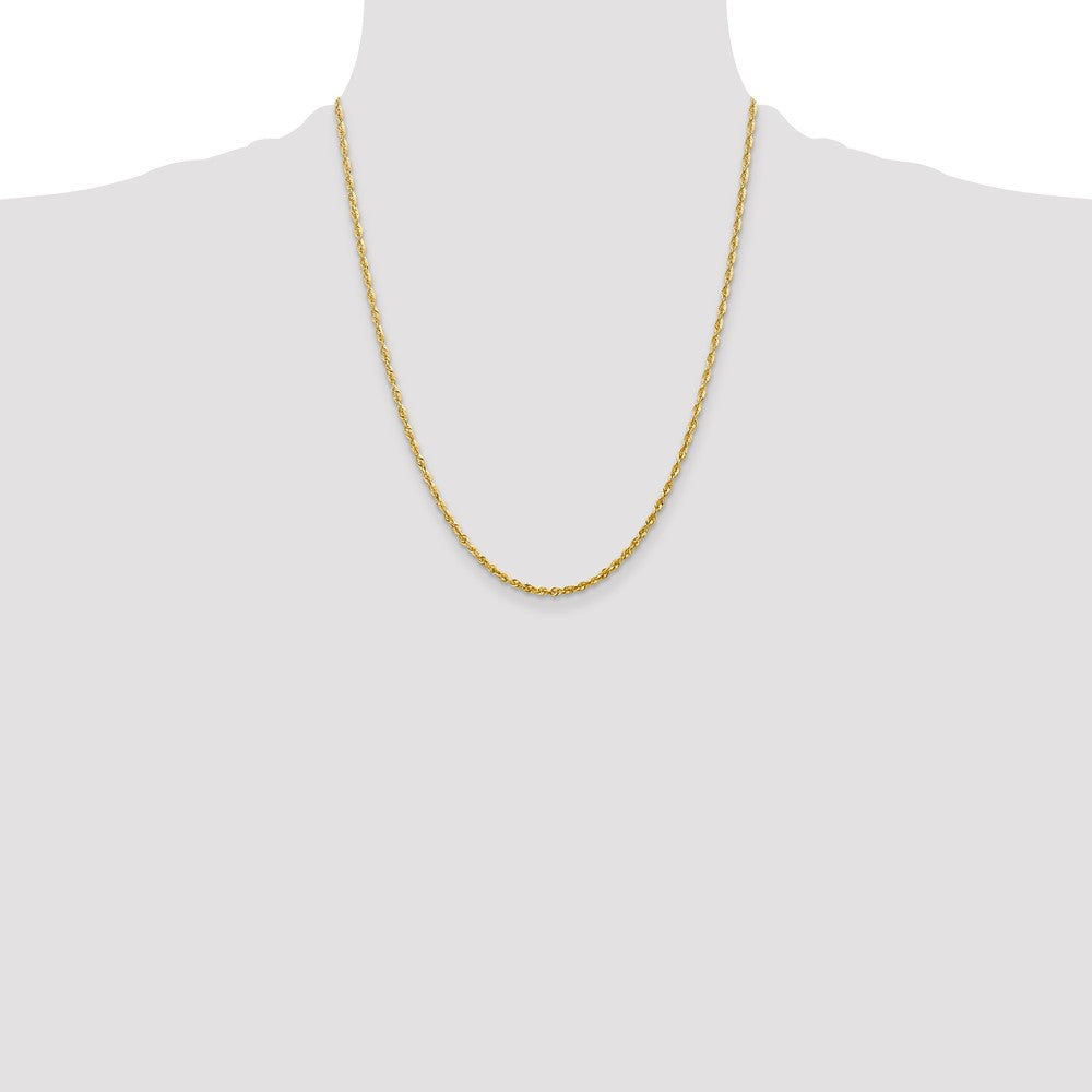 10k 2.25mm Extra-Light D/C Rope Chain