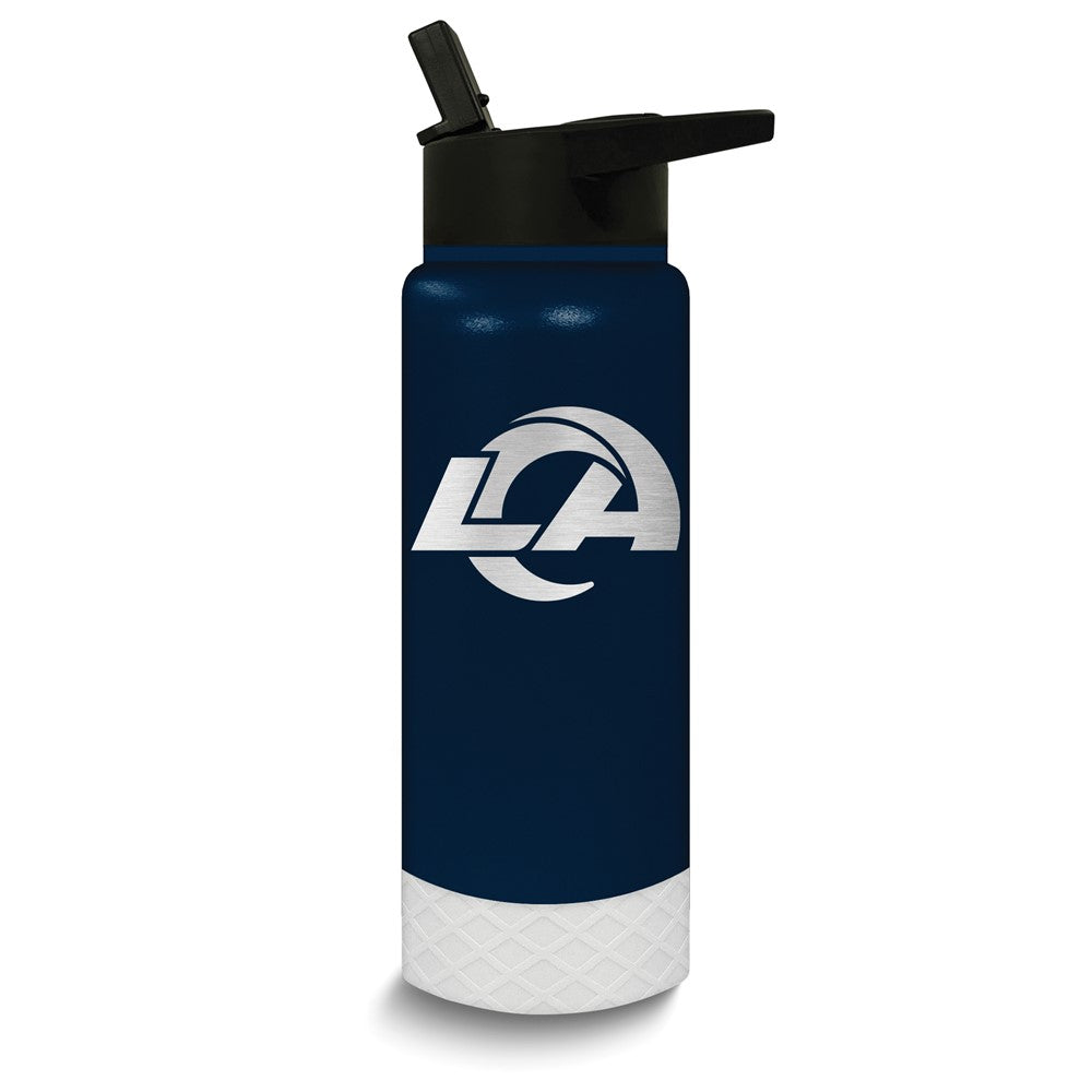 NFL Los Angeles Rams Stainless Steel Silicone Grip 24 oz. Water Bottle