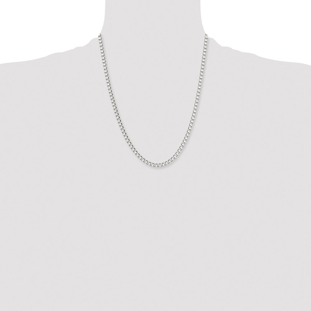 Stainless Steel Polished 4mm 22in Box Chain