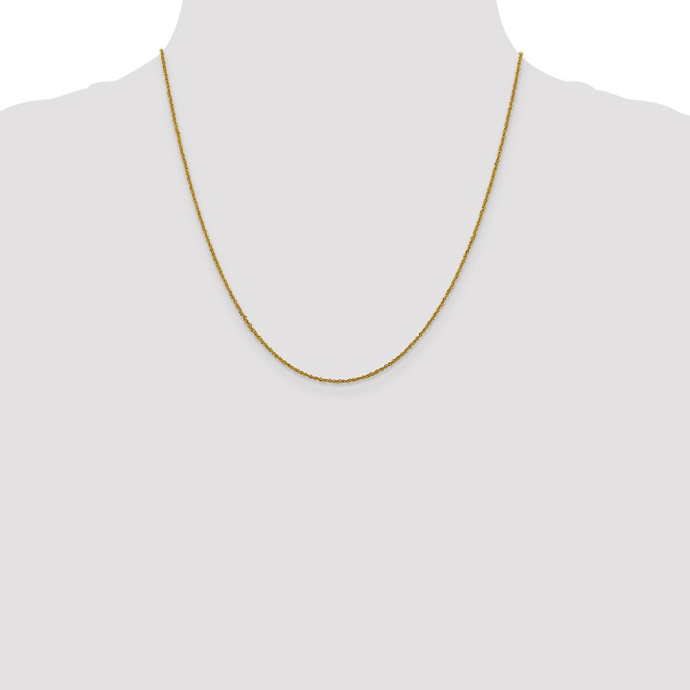 10k 1mm Sparkle Singapore Chain