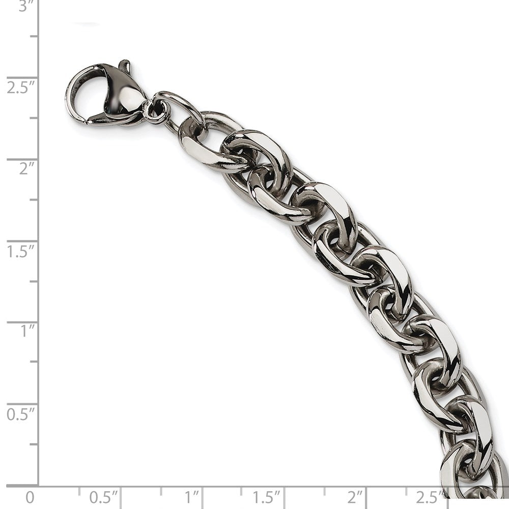 Stainless Steel Polished 9in Bracelet 9 inches