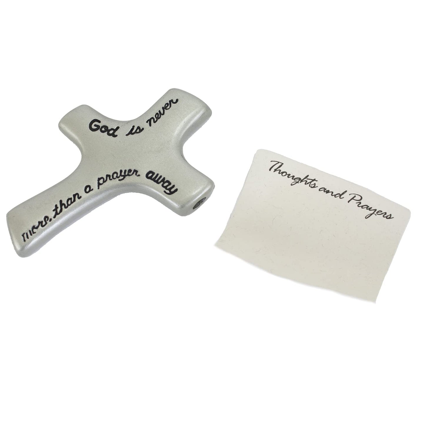 Cathedral Art God Is Never More Than A Prayer Away Palm Cross, 2-7/8" x 1-7/8"