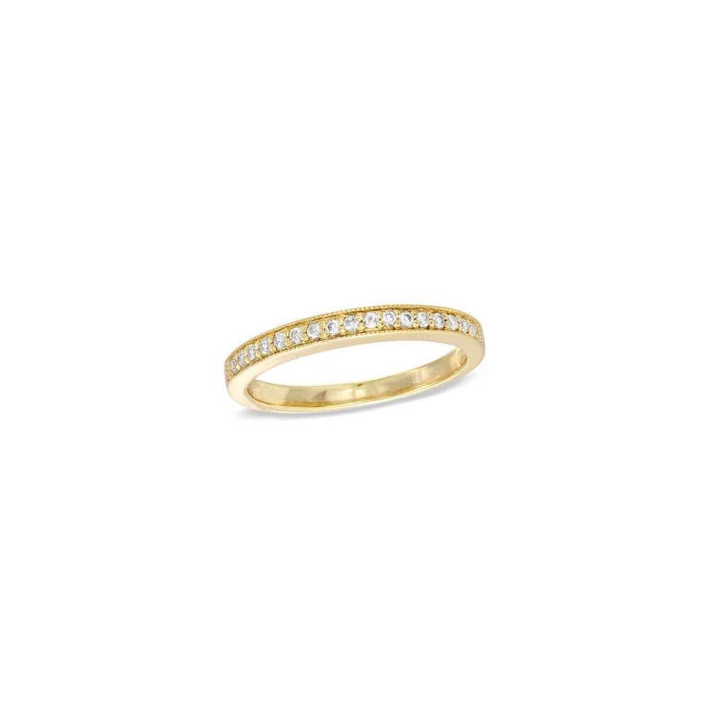 10K Yelow Gold Ladies Diamond Band
