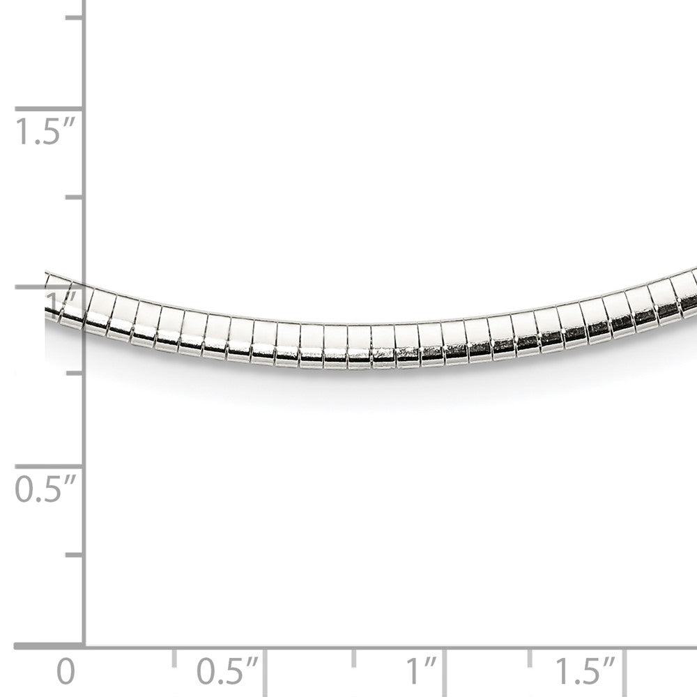 Sterling Silver 3mm Cubetto Necklace 18 Inches