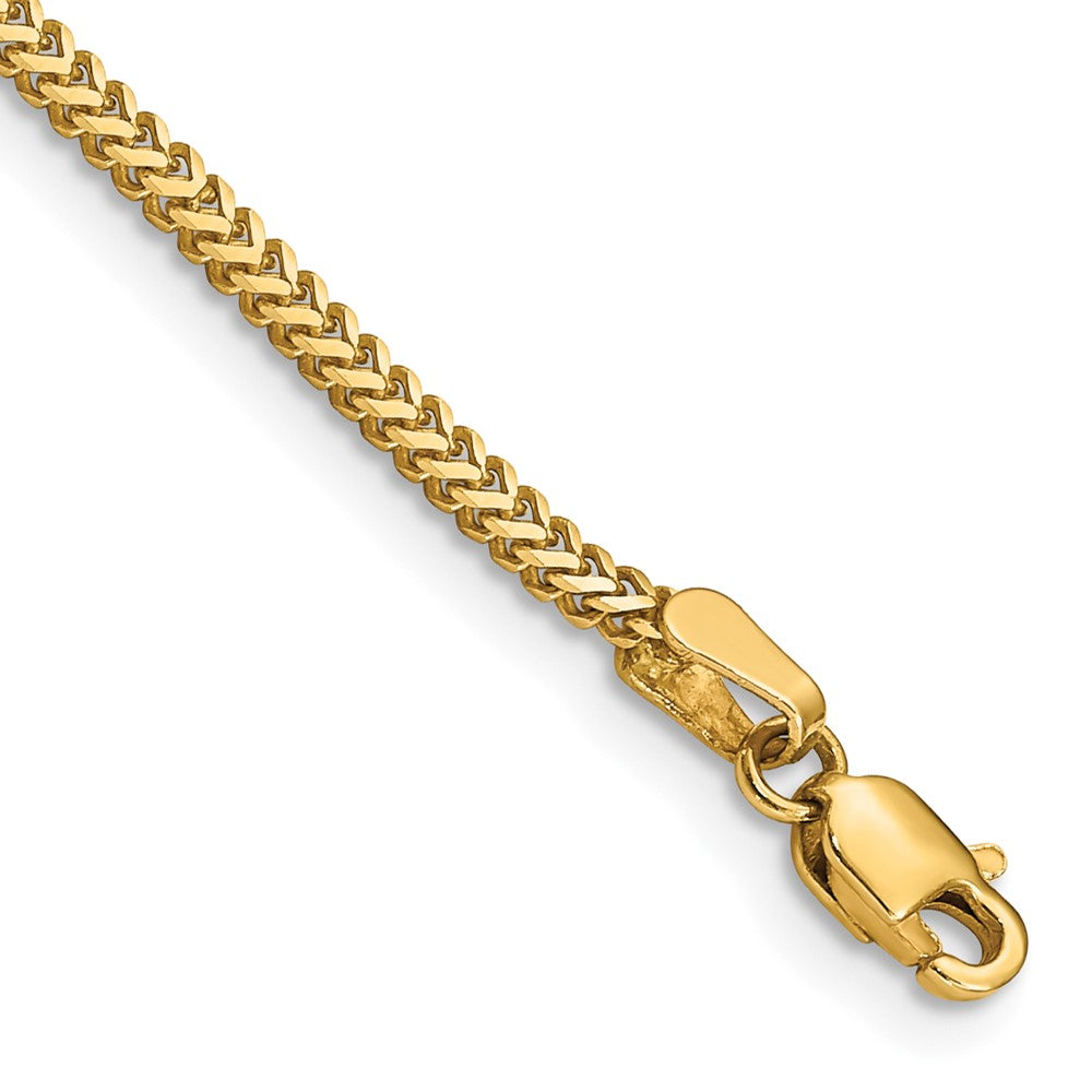 14K 8 inch 1.4mm Franco with Lobster Clasp Bracelet 8 inches