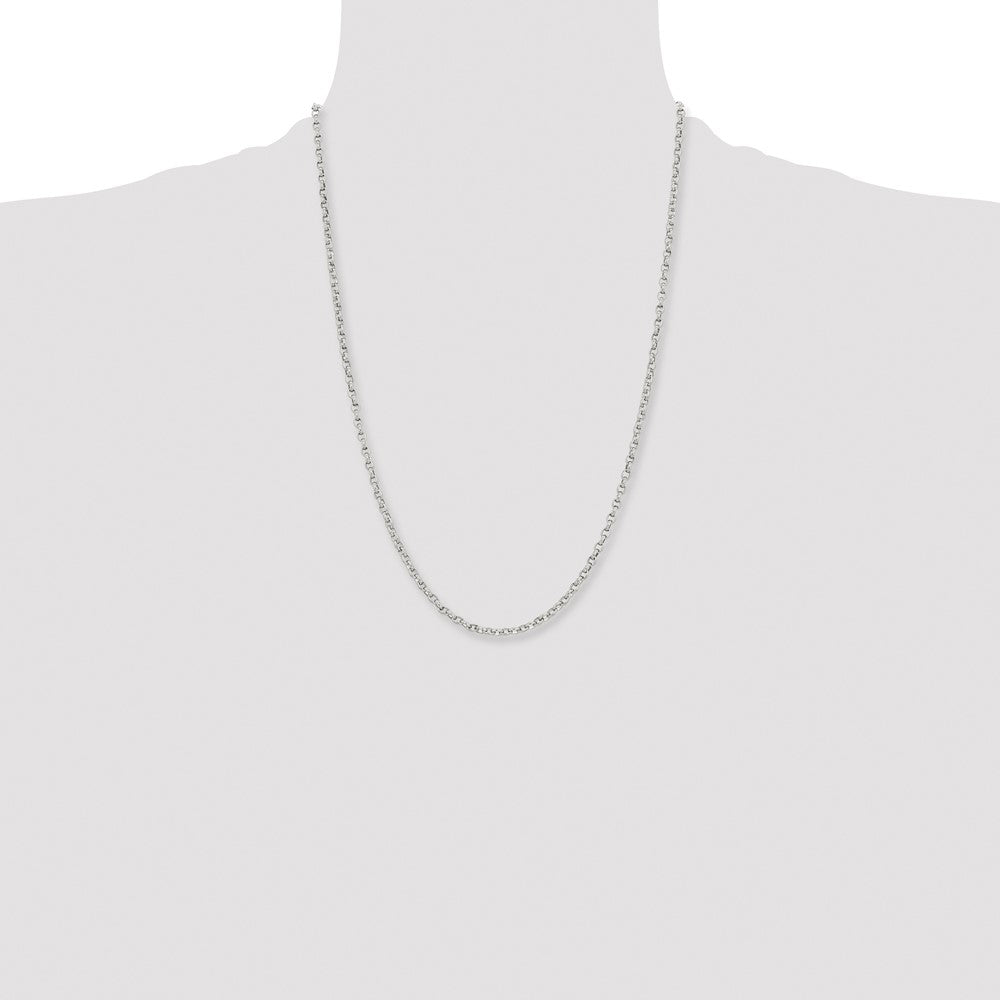 Stainless Steel Polished 3.2mm 24in Cable Chain